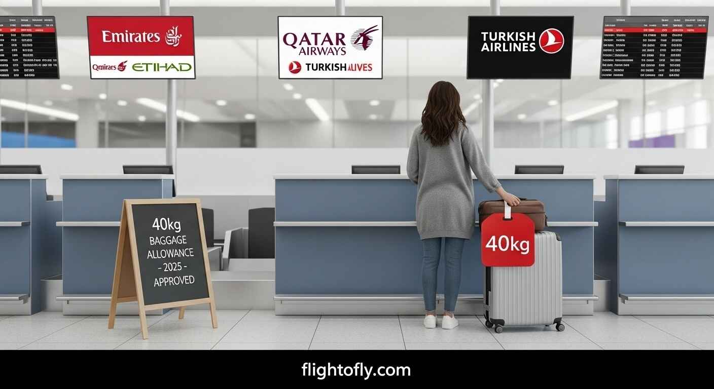 Airlines with 40kg Baggage Allowance Full List & Tips for 2025