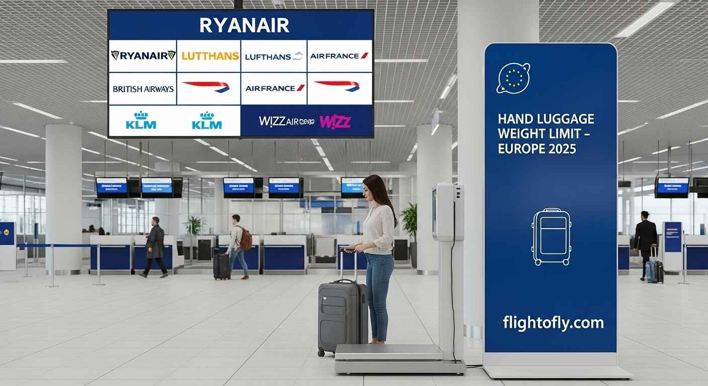 Hand Luggage Weight Limit in Europe Country & Airline Guide 2025