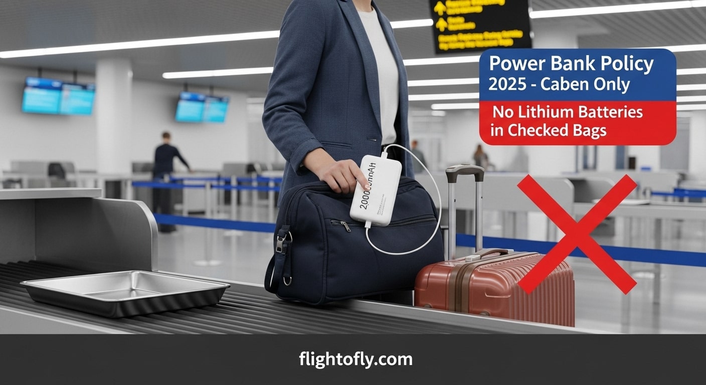 Power Bank Rules on Flights 2025 Cabin or Checked