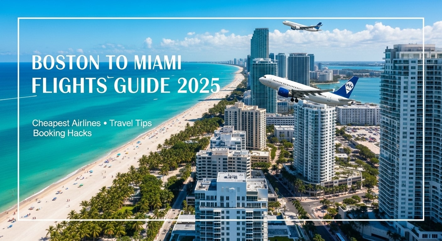 Boston to Miami Flights Guide 2025 Cheapest Airlines, Travel Tips & Booking Hacks
