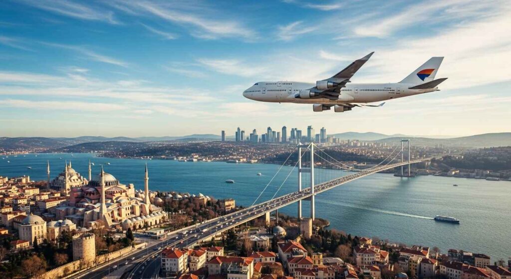 Flight from the UK to Turkey